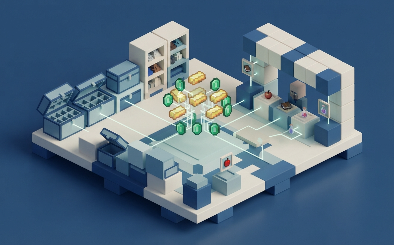 Custom Economy Plugin — voxel marketplace system